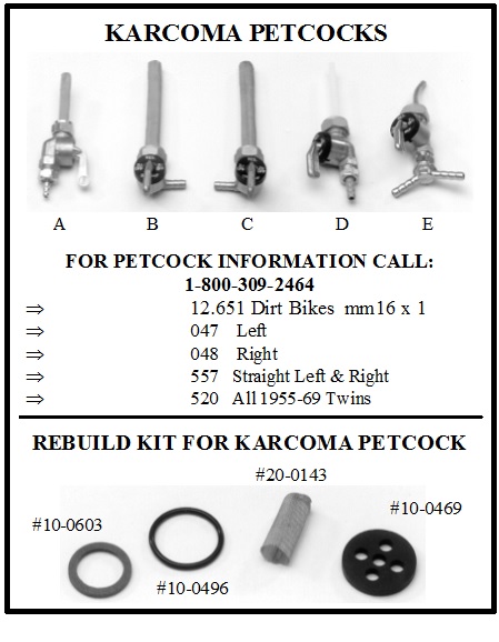 Kit de joints pour carburateurs type 32 Bing CV (Constant Velocity) 